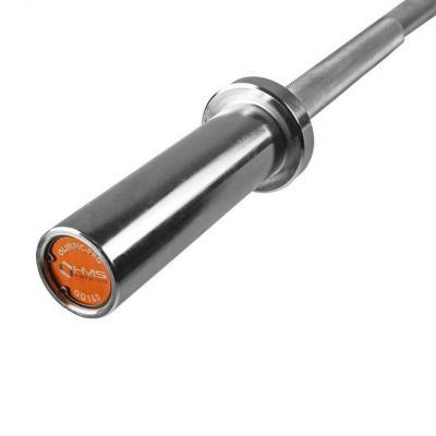 3. Gryf olimpijski 8,3 kg / 1200 mm z zaciskami lock jaw HMS GO160