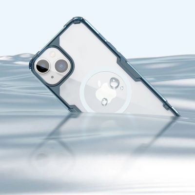 15. Pancerne etui z MagSafe Nillkin Nature Pro do iPhone 15 Plus - niebieskie