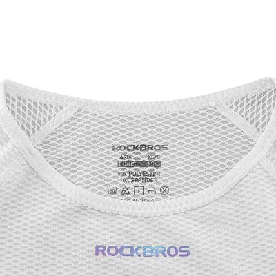 9. Potówka rowerowa Rockbros YDBX001 damska szybkoschnąca koszulka bez rękawów XL / XXL - biała