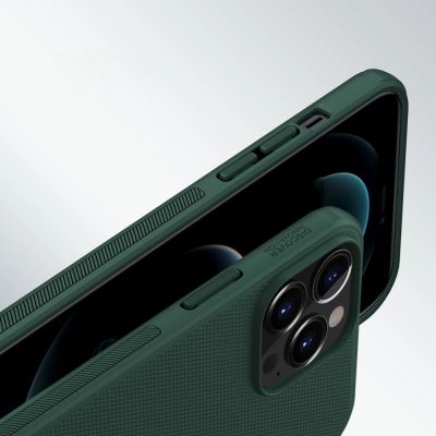 10. Nillkin Super Frosted Shield wzmocnione etui pokrowiec iPhone 13 Pro Max niebieski