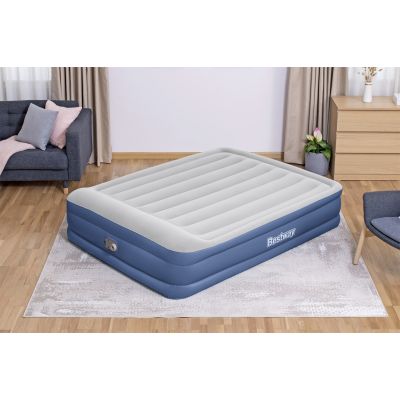 4. Bestway 67630 / 23 dmuchany materac Podwójny materac Niebieski, Biały Unisex