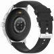 9. Smartwatch Damski GRAVITY GT12-7 Czarny Pasek Silikonowy + Srebrna Bransoleta