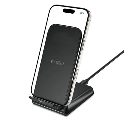 7. Ładowarka Tech-Protect QI15W-S2 indukcyjna 15W w formie stojaka - czarna