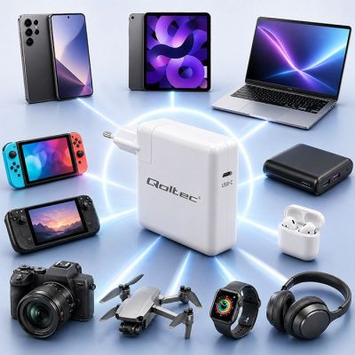 3. QOLTEC ŁADOWARKA 96W | USB-C | 5-20V | 3-4.8A