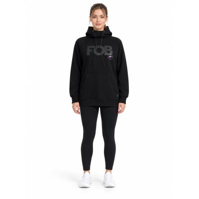 Bluza z kapturem z dodatkową stójką pod szyją i zamkami w kieszeniach damska 4F 4FWAW26TSWSF2665-20S