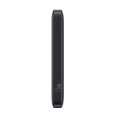 5. Powerbank Baseus EnerFill FP11 10000mAh 15W (z czarnym kablem Simple USB-C - USB-C 20V/3A 30cm) - czarny