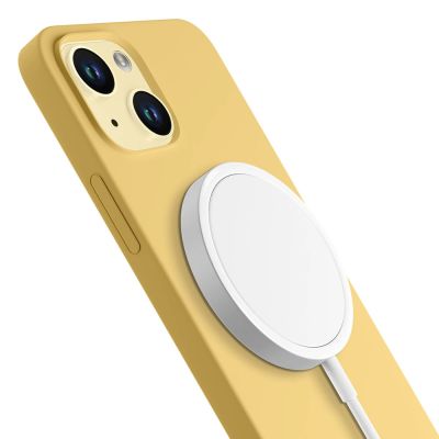 6. Etui 3mk Hardy Silicone MagCase na iPhone 15 Plus - zółte
