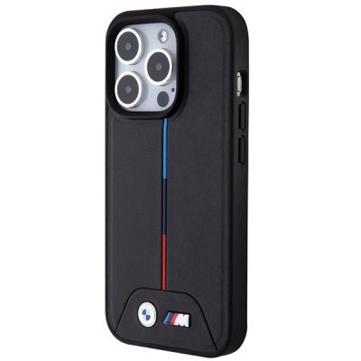 2. Etui BMW Quilted Tricolor MagSafe na iPhone 15 Pro - czarne