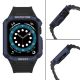 4. Pasek z etui ochronnym Protect Strap Band do Apple Watch 38 / 40 / 41 mm opaska obudowa pancerna - czarny, niebieski