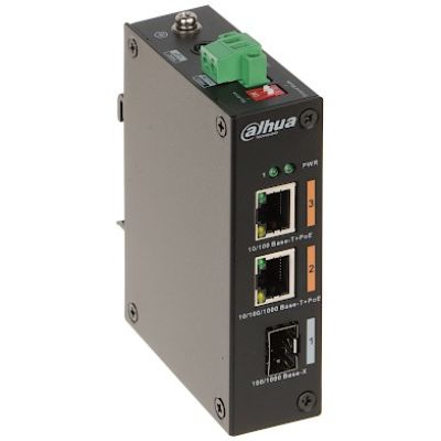Dahua PFS3103-1GT1ET-60-V2 3-portowy bez zarządzania switch przemysłowy z 2 portami PoE