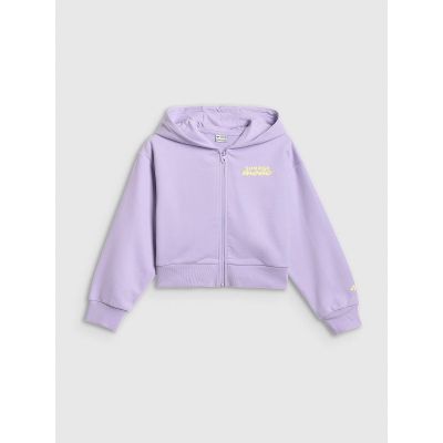 8. Bluza dresowa loose z kapturem dziewczęca 4F 4FJRSS26TSWSF2936-52S