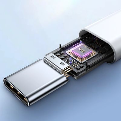 13. Słuchawki douszne USB-C Joyroom JR-EC05 - białe