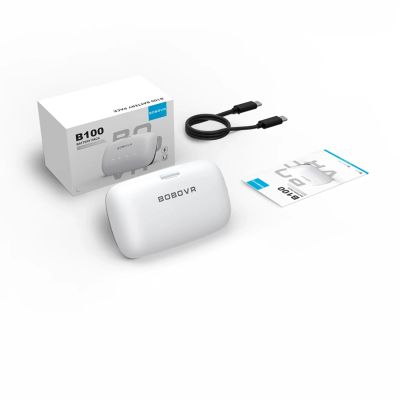 2. Zewnętrzna bateria BoboVR B100 do Meta Quest S3 Pro i E3 Pro - biała