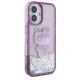 4. Etui Hello Kitty Liquid Glitter 50TH Anniversary Party na iPhone 16 - fioletowe