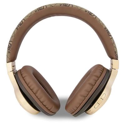 2. Słuchawki nauszne Guess 4G Script Bluetooth - brązowe