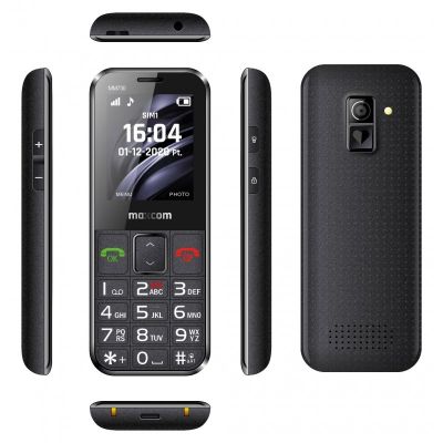 8. MaxCom MM730 telefon komórkowy 5,59 cm (2.2") Czarny Telefon dla seniora
