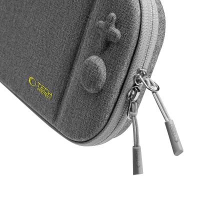 7. Etui Tech-Protect Slim Pouch na Nintendo Switch 2 - szare