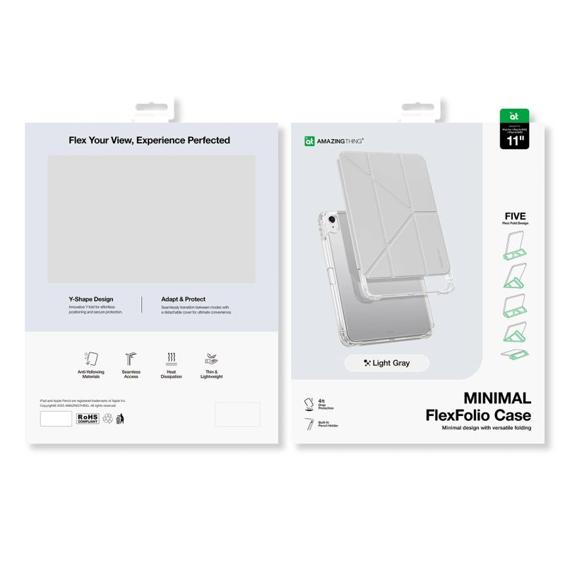 6. Etui AMAZINGTHING Minimal Case na iPad Air 11" M2/M3/M4 (2024/2025/2026) - szare