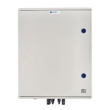 Rozdzielnica przył. DCAC hermetyczna IP66 EMITER z ogranicznikiem przepięć DC Dehn 1000V typu 1+2, 4 x łańcuch PV, 4 x MPPT // ogr. AC Dehn typ 1+2, 100A 3-F, FR 100A, syg. faz + gniazdko
