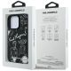 8. Etui Karl Lagerfeld Grained Pattern & Logo MagSafe na iPhone 16 Pro - czarne