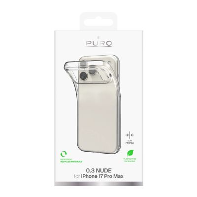 2. Etui Puro 0.3 Nude Ultra-Slim TPU na iPhone 17 Pro Max - przezroczyste