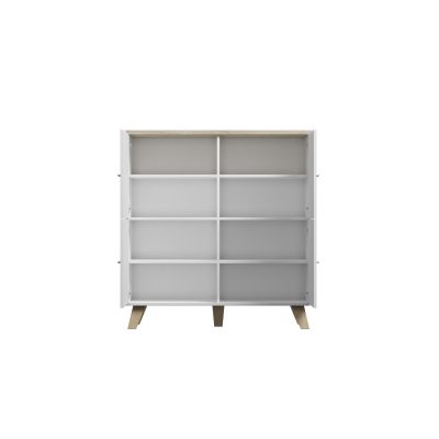 3. Komoda LOTTA 110 4D biały+ dąb sonoma