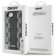 8. Etui DKNY Leather Checkered Mono Pattern MagSafe na iPhone 16e - czarny