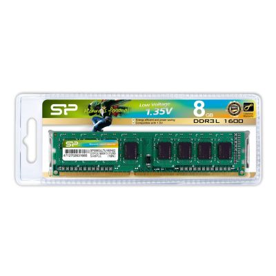 2. Pamięć RAM Silicon Power DDR3 8GB (1x8GB) 1600MHz CL11 1.35V Low Voltage UDIMM
