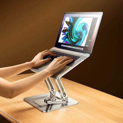 15. Podstawka pod laptopa, tablet Wozinsky WRS-CPY84SS aluminiowa + Gratis! podstawka do smartfona - srebrna
