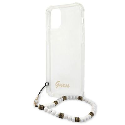 6. Etui Guess White Pearl na iPhone 12 / iPhone 12 Pro - przezroczyste