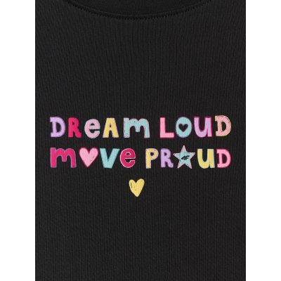 8. T-shirt loose z nadrukiem dziewczęcy 4F 4FJRSS26TTSHF4137-20S