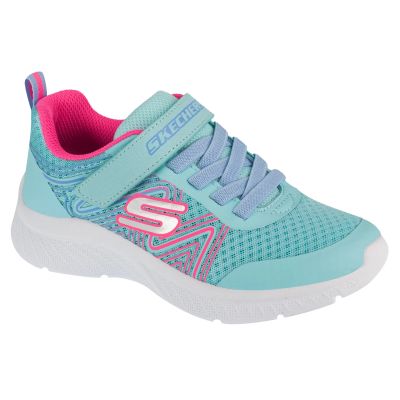 Skechers Microspec Plus - Swirl Sweet 303535L-AQPK Niebieskie 35