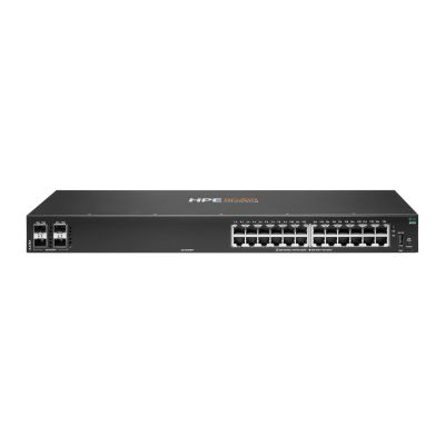 HPE Aruba Networking 6100 24G 4SFP+ Zarządzany L3 Gigabit Ethernet (10/100/1000) 1U Czarny
