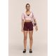 6. Legginsy treningowe damskie CASALL Sublime Folded Hotpants kolor bordowy