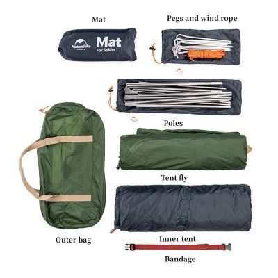 2. Namiot turystyczny Naturehike NH18A095-D - forest green