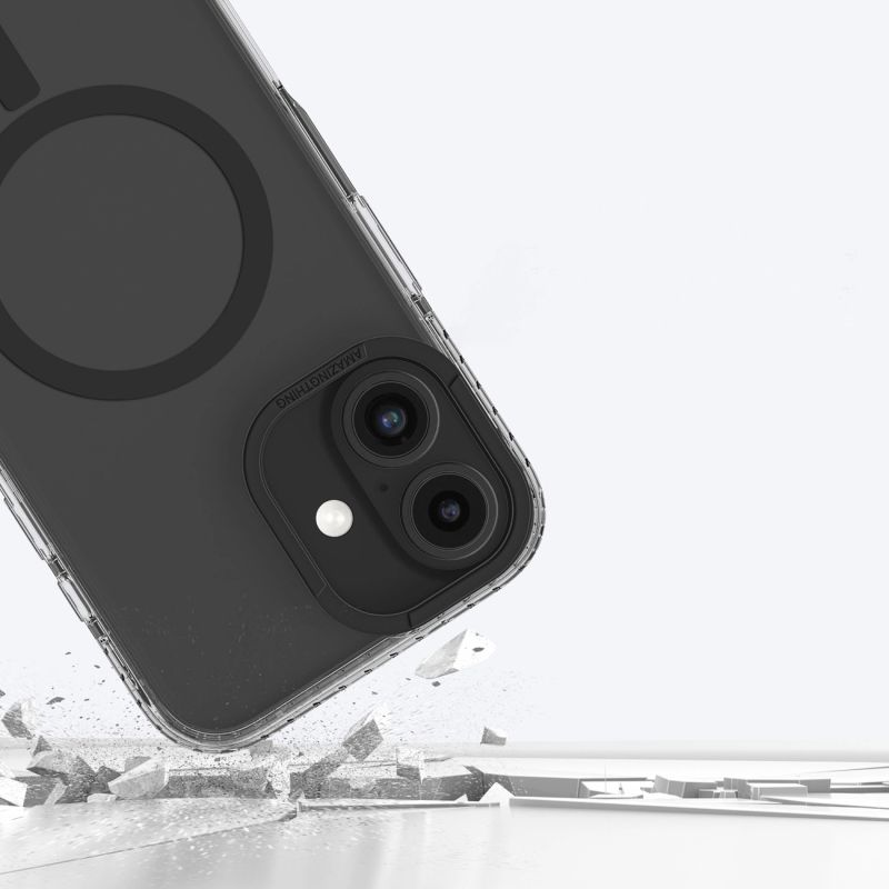 9. Etui silikonowe AMAZINGTHING Titan Pro Mag Case z pierścieniem magnetycznym do iPhone 16 - czarne