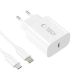 3. Ładowarka sieciowa Tech-Protect NC20W z kablem USB-C / Lighting 100 cm - biała