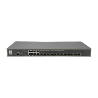 8. Przełącznik zarządzalny LevelOne GB/L3 20-portowy 19" 10 Gb/s
