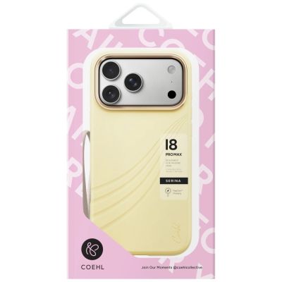 4. Etui UNIQ Coehl Serina Magnetic Charging na iPhone 18 Pro Max / 17 Pro Max - żółte