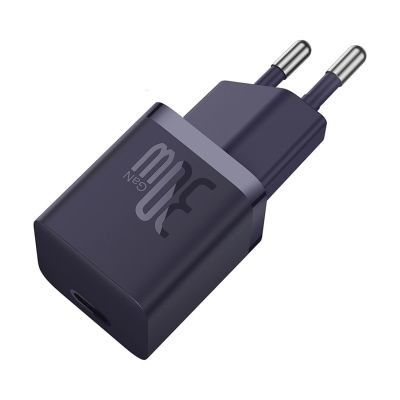 4. Ładowarka sieciowa Baseus GaN5 30W USB-C EU - fioletowa