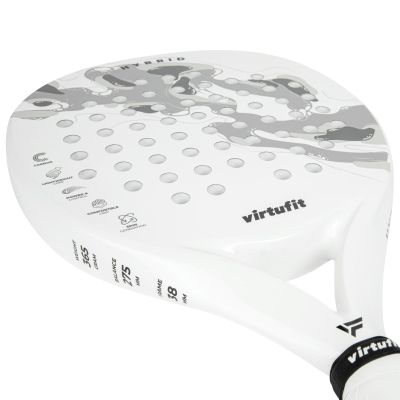 14. VIRTUFIT RAKIETA PADEL HYBRID - BIAŁO-SZARA
