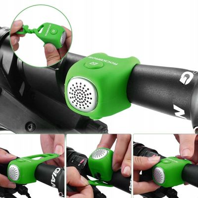 6. Dzwonek rowerowy Rockbros CB1709GN elektroniczny - zielony