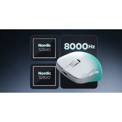 14. HATOR Quasar 3 Ultima 8K Wireless myszka Gaming Po prawej stronie RF Wireless + Bluetooth + USB Type-C Optyczny 30000 DPI
