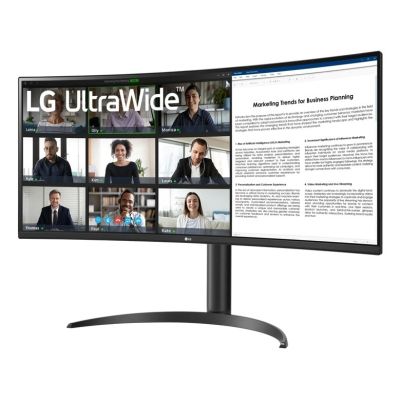 3. LG 34WR55QK-B monitor komputerowy 86,4 cm (34") 3440 x 1440 px Wide Quad HD Czarny