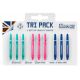 3. Shafty Harrows TRI PACK Supergrip 3x3 kolorowe