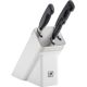 ZWILLING FOUR STAR Zestaw 3 noży w bloku samoostrzącym biały