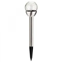 LAMPA SOLARNA SZKLANA KULA 7,5x34CM RGB