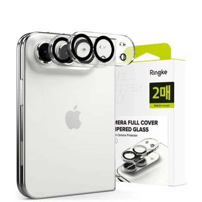 Szkło hartowane na aparat Ringke Camera Full Cover 2-Pack na iPhone Duo - czarne