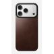 5. NOMAD Magnetic Leather Back - nakładka magnetyczna na iPhone 18 Pro / 17 Pro kompatybilna z MagSafe, skóra Horween (rustic brown)