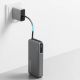 5. Powerbank Cuktech CUKP200NGLDG 55W 20000mAh z wbudowanym kablem USB-C - szary
